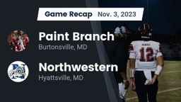 Recap: Paint Branch  vs. Northwestern  2023