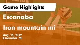 Escanaba  vs Iron mountain mi Game Highlights - Aug. 23, 2019