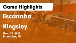Escanaba  vs Kingsley  Game Highlights - Nov. 13, 2019