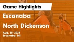 Escanaba  vs North Dickenson Game Highlights - Aug. 30, 2021