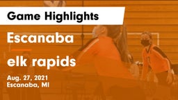 Escanaba  vs elk rapids Game Highlights - Aug. 27, 2021