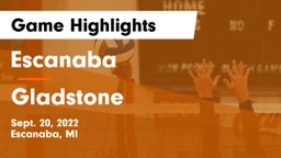 Escanaba  vs Gladstone  Game Highlights - Sept. 20, 2022