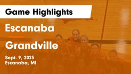 Escanaba  vs Grandville  Game Highlights - Sept. 9, 2023