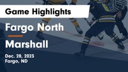 Fargo North  vs Marshall  Game Highlights - Dec. 28, 2023