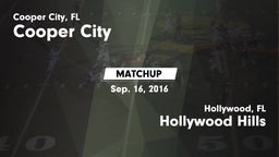 Matchup: Cooper City vs. Hollywood Hills  2016