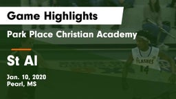 Park Place Christian Academy  vs St Al Game Highlights - Jan. 10, 2020