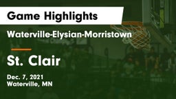 Waterville-Elysian-Morristown  vs St. Clair  Game Highlights - Dec. 7, 2021
