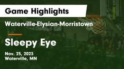 Waterville-Elysian-Morristown  vs Sleepy Eye  Game Highlights - Nov. 25, 2023