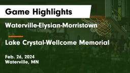 Waterville-Elysian-Morristown  vs Lake Crystal-Wellcome Memorial  Game Highlights - Feb. 26, 2024