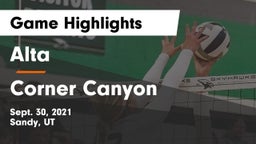 Alta  vs Corner Canyon  Game Highlights - Sept. 30, 2021