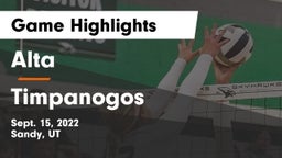 Alta  vs Timpanogos  Game Highlights - Sept. 15, 2022
