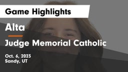 Alta  vs Judge Memorial Catholic  Game Highlights - Oct. 6, 2023
