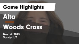 Alta  vs Woods Cross  Game Highlights - Nov. 4, 2023