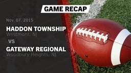 Recap: Haddon Township  vs. Gateway Regional  2015