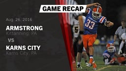 Recap: Armstrong  vs. Karns City  2016