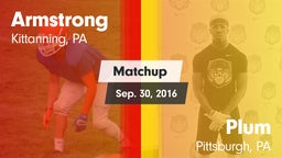 Matchup: Armstrong vs. Plum  2016