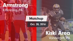 Matchup: Armstrong vs. Kiski Area  2016