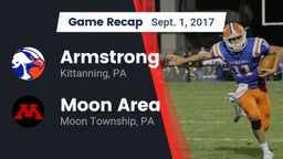 Recap: Armstrong  vs. Moon Area  2017