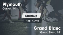 Matchup: Plymouth vs. Grand Blanc  2016
