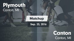 Matchup: Plymouth vs. Canton  2016