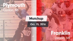 Matchup: Plymouth vs. Franklin  2016