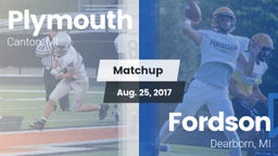 Matchup: Plymouth vs. Fordson  2017