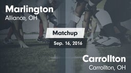 Matchup: Marlington vs. Carrollton  2016