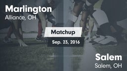Matchup: Marlington vs. Salem  2016