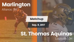 Matchup: Marlington vs. St. Thomas Aquinas  2017