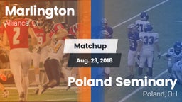 Matchup: Marlington vs. Poland Seminary  2018