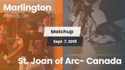 Matchup: Marlington vs. St. Joan of Arc- Canada 2018