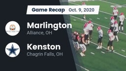 Recap: Marlington  vs. Kenston  2020