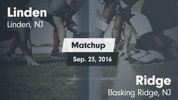 Matchup: Linden vs. Ridge  2016
