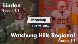 Matchup: Linden vs. Watchung Hills Regional  2016