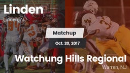 Matchup: Linden vs. Watchung Hills Regional  2017