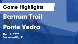 Bartram Trail  vs Ponte Vedra  Game Highlights - Dec. 4, 2020