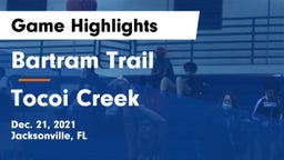 Bartram Trail  vs Tocoi Creek  Game Highlights - Dec. 21, 2021