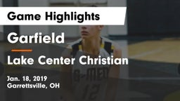 Garfield  vs Lake Center Christian Game Highlights - Jan. 18, 2019