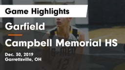 Garfield  vs Campbell Memorial HS Game Highlights - Dec. 30, 2019