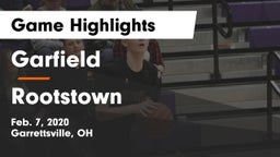 Garfield  vs Rootstown  Game Highlights - Feb. 7, 2020