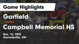 Garfield  vs Campbell Memorial HS Game Highlights - Dec. 12, 2023