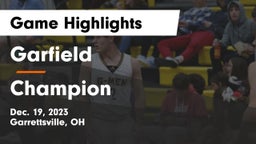 Garfield  vs Champion  Game Highlights - Dec. 19, 2023