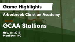 Arborbrook Christian Academy vs GCAA Stallions Game Highlights - Nov. 18, 2019