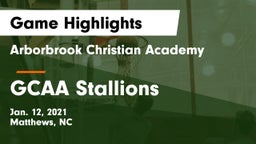 Arborbrook Christian Academy vs GCAA Stallions Game Highlights - Jan. 12, 2021