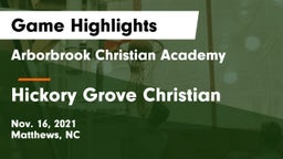 Arborbrook Christian Academy vs Hickory Grove Christian  Game Highlights - Nov. 16, 2021