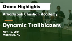 Arborbrook Christian Academy vs Dynamic Trailblazers Game Highlights - Nov. 18, 2021