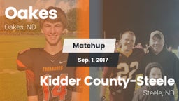 Matchup: Oakes vs. Kidder County-Steele  2017