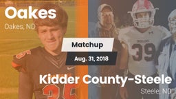 Matchup: Oakes vs. Kidder County-Steele  2018