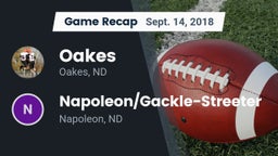 Recap: Oakes  vs. Napoleon/Gackle-Streeter  2018