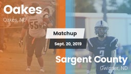 Matchup: Oakes vs. Sargent County 2019